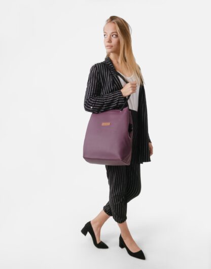 Torebka Worek Bucket Bag Torba Miejska Damska S4 - obrazek 2