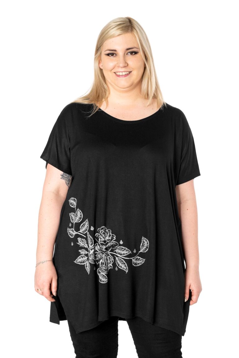 Duża Długa Bluzka Damska Tunika Oversize KD18-1