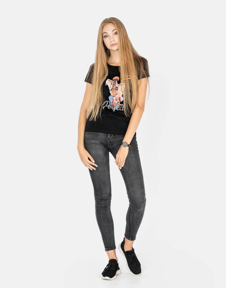 Koszulka Damska Podkoszulek T-shirt Top KD02-7 r L