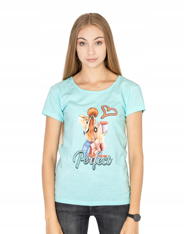 Koszulka Damska Podkoszulek T-shirt Top KD02-4 r S