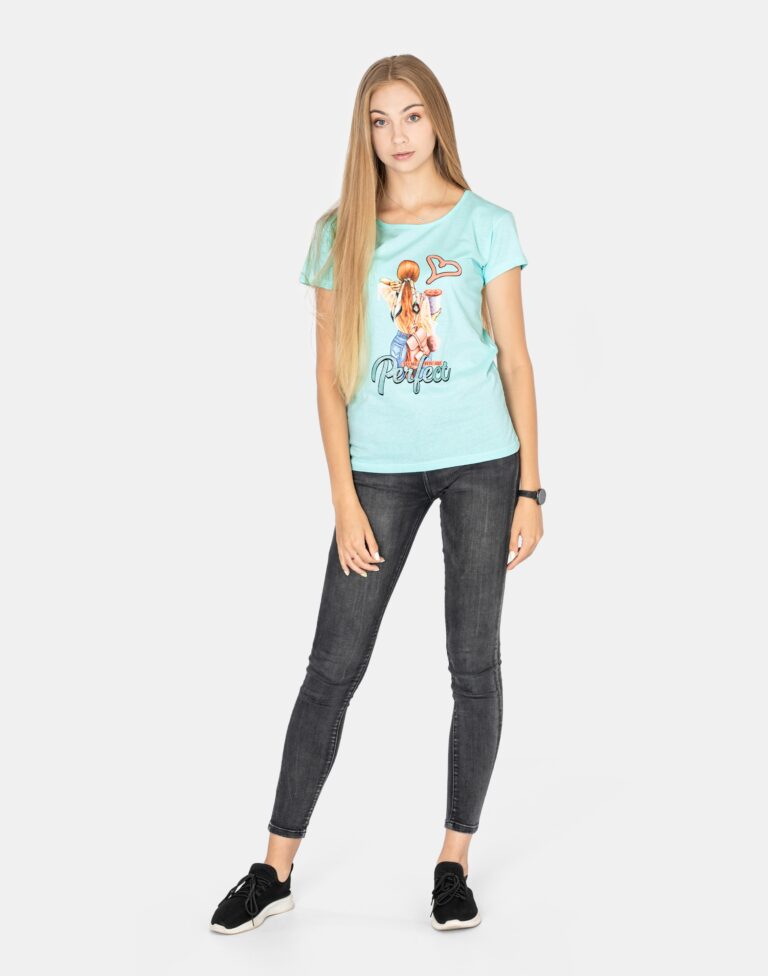 Koszulka Damska Podkoszulek T-shirt Top KD02-4 r S