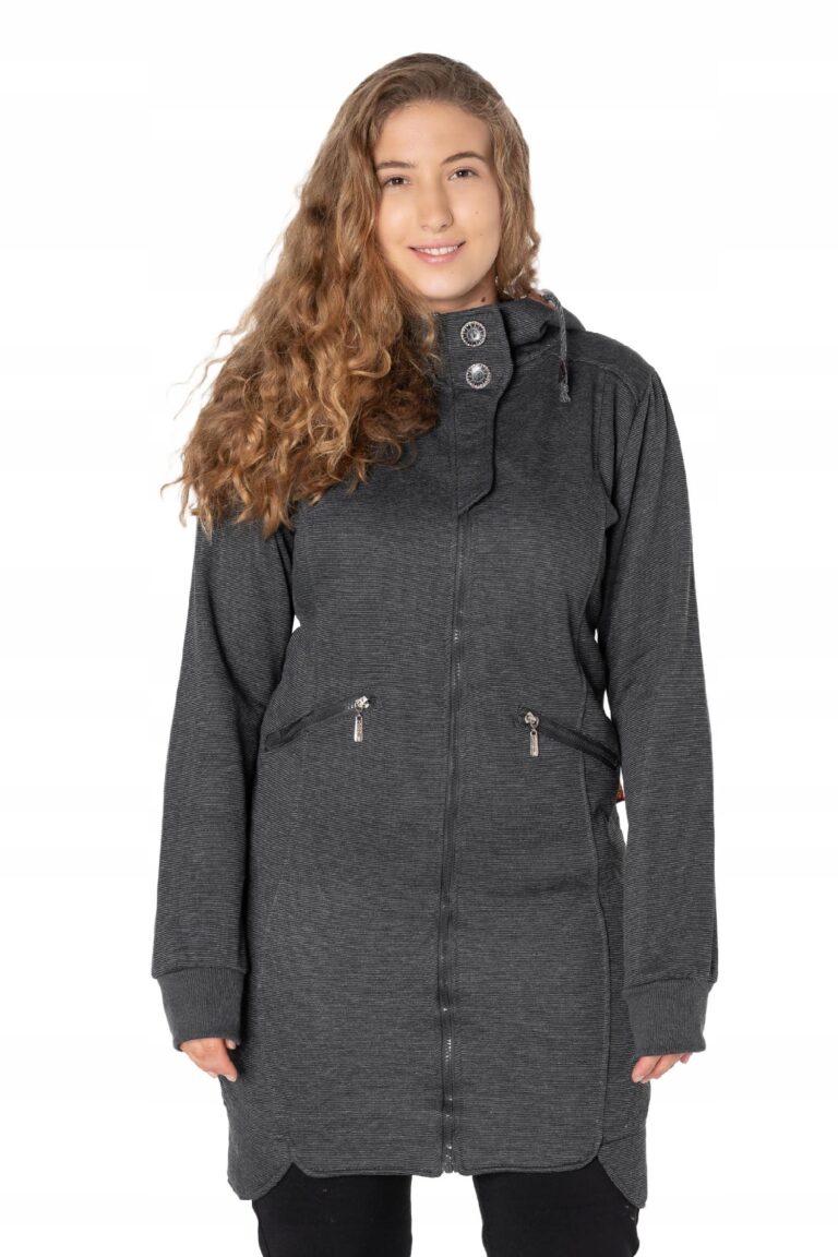 Ciepła Długa Bluza Tunika Dresowa Damska 209-1 r M