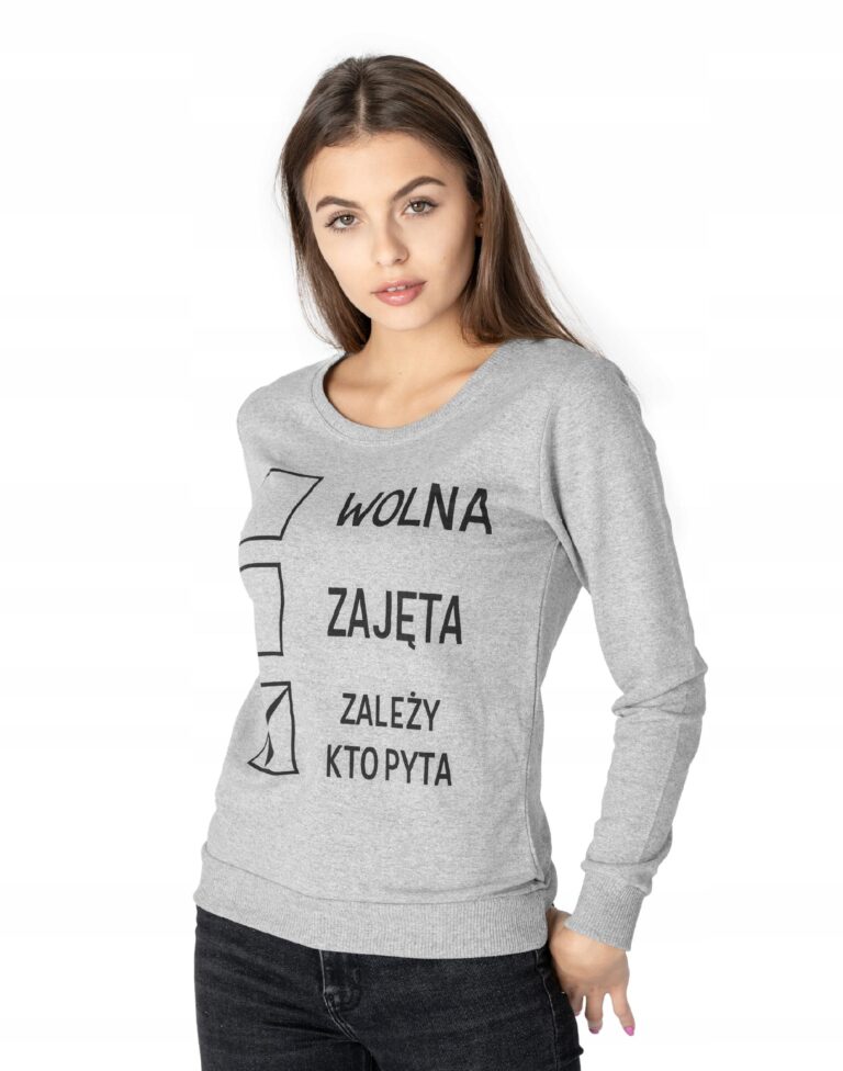 Sportowa Bluza Damska Dresowa Bawełniana 248-07 XL