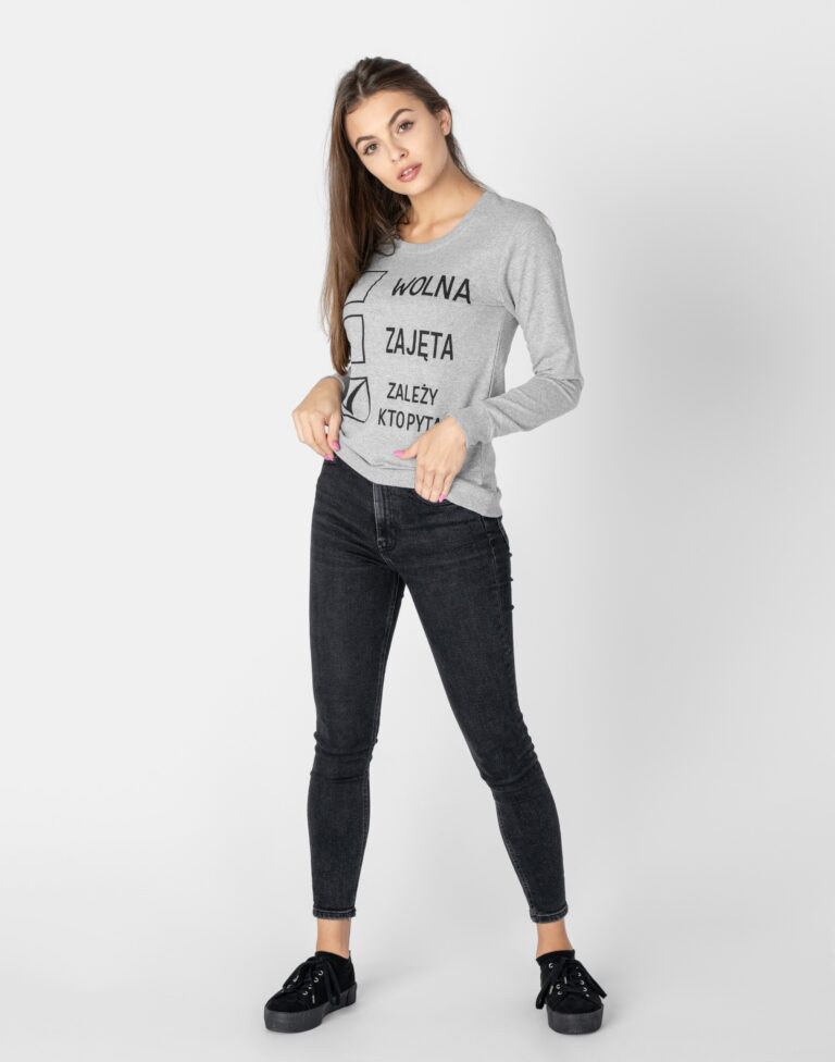 Sportowa Bluza Damska Dresowa Bawełniana 248-07 XL