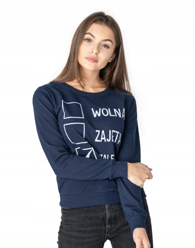 Sportowa Bluza Damska Dresowa Bawełniana 248-03 XL