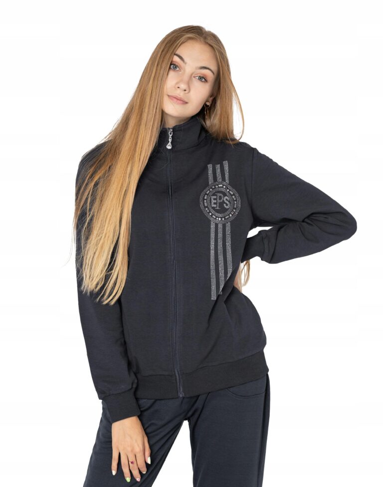 Sportowa Bluza Damska Rozsuwana Dresowa 58080-2 XL