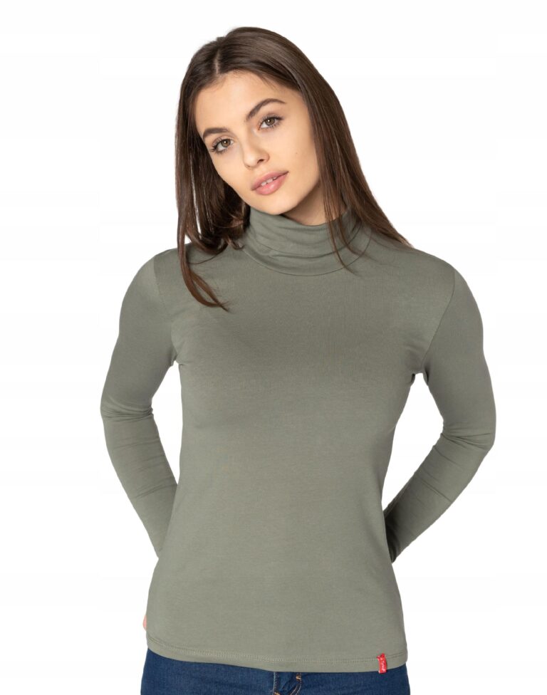 Golf Damski Cienki Sweter Golfy 8112-02 r XL/XXL