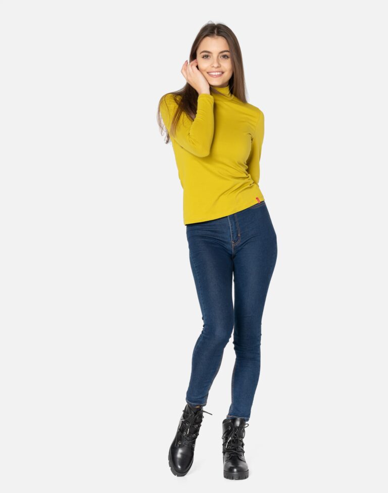 Półgolf Damski Cienki Sweter Golf 8111-09 r XL/XXL