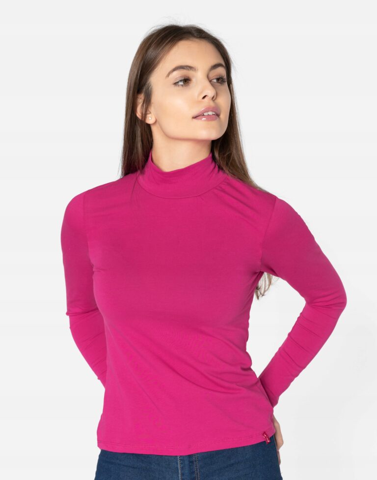 Półgolf Damski Cienki Sweter Golf 8111-04 r XL/XXL
