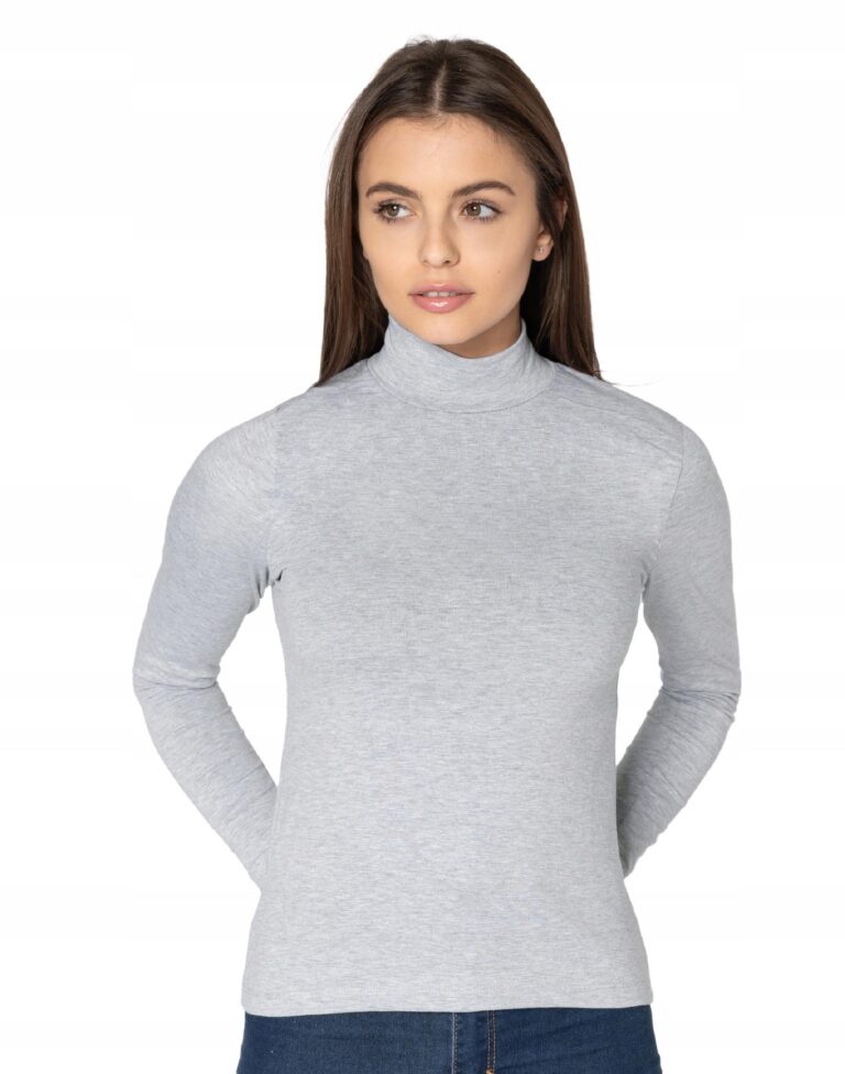Półgolf Damski Cienki Sweter Golf 8111-02 r M/L