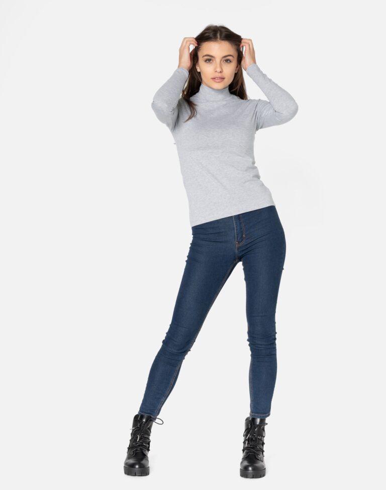 Półgolf Damski Cienki Sweter Golf 8111-02 r M/L
