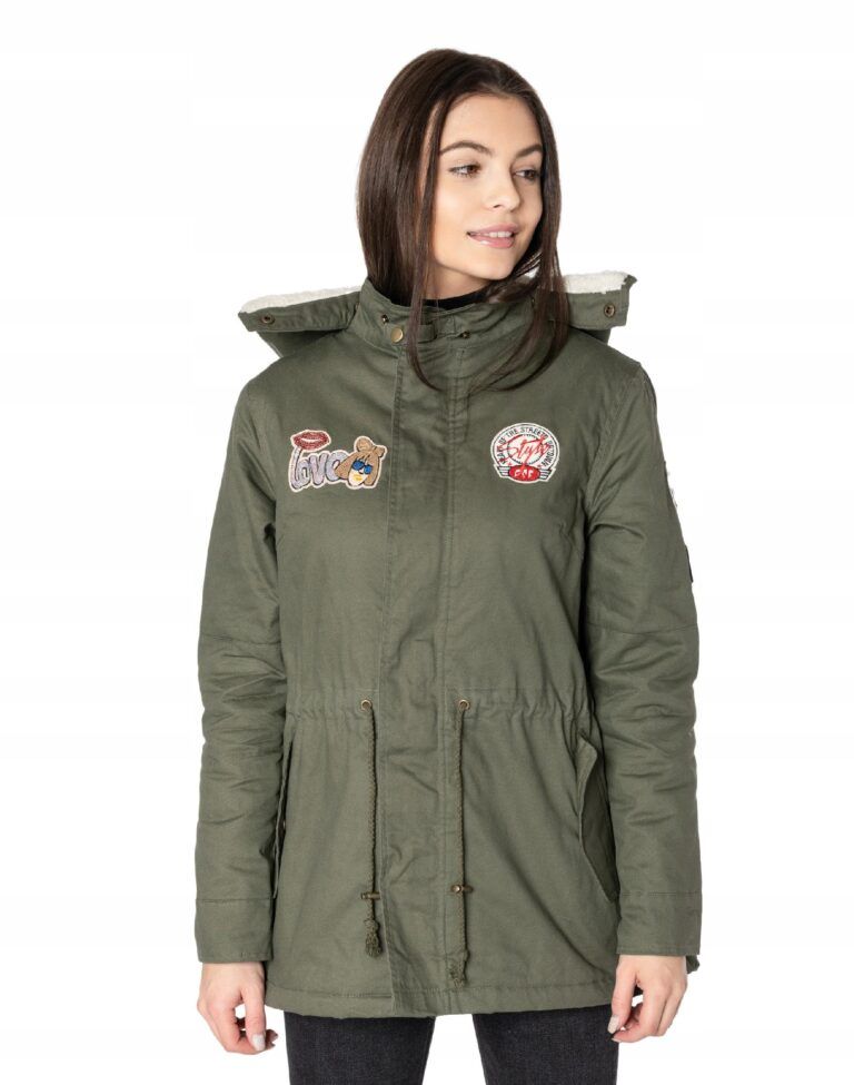 Kurtka Przejsciowa Damska Parka Bomber 38504-2 r S
