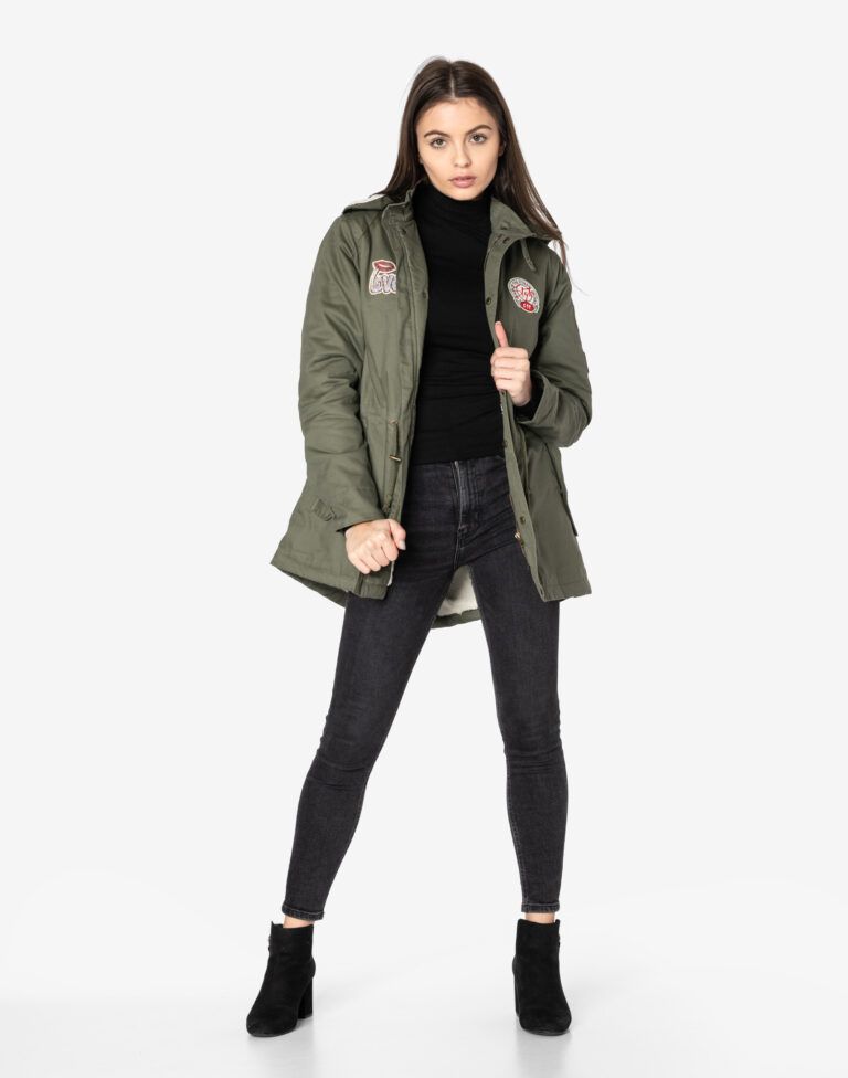 Kurtka Przejsciowa Damska Parka Bomber 38504-2 r S