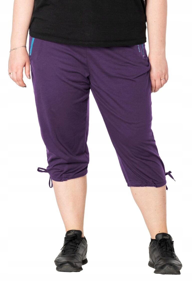 Duże Krótkie Spodenki Damskie Rybaczki 8216-7 8XL
