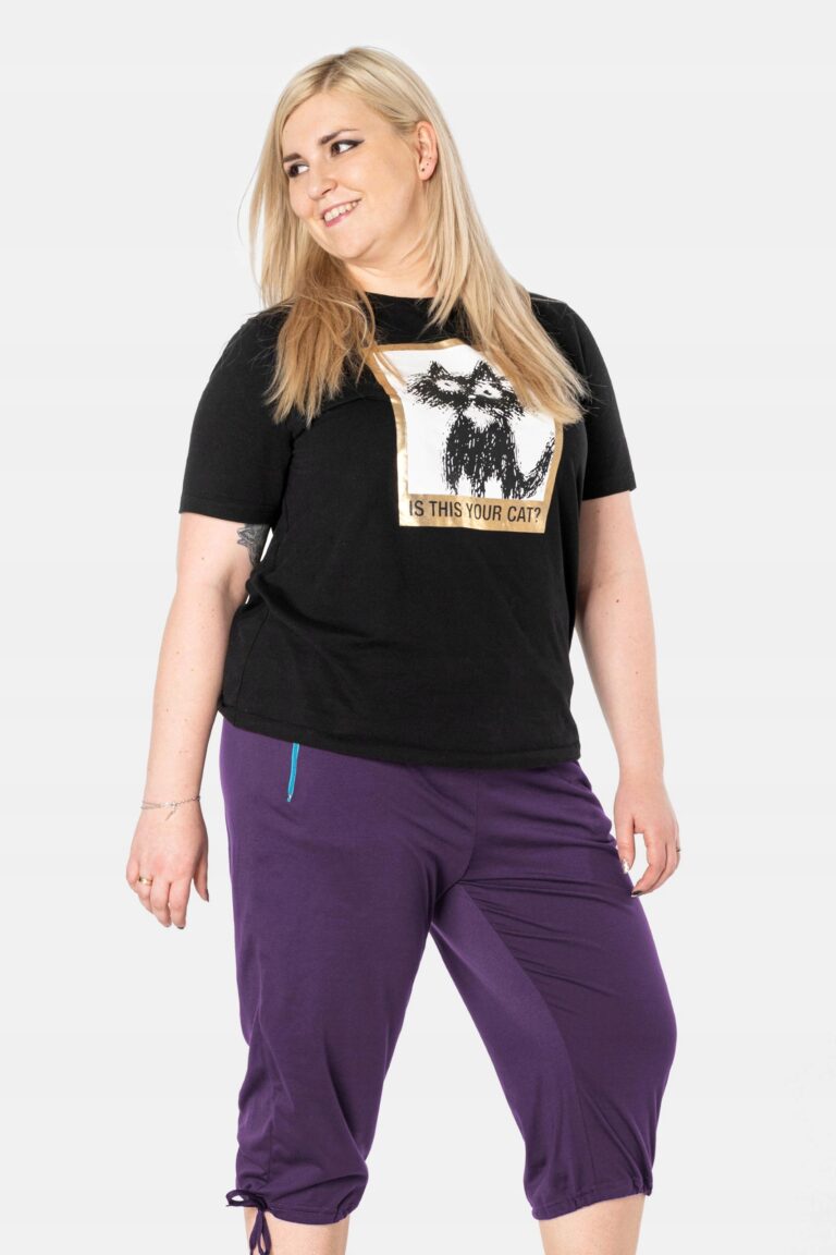 Duże Krótkie Spodenki Damskie Rybaczki 8216-7 8XL