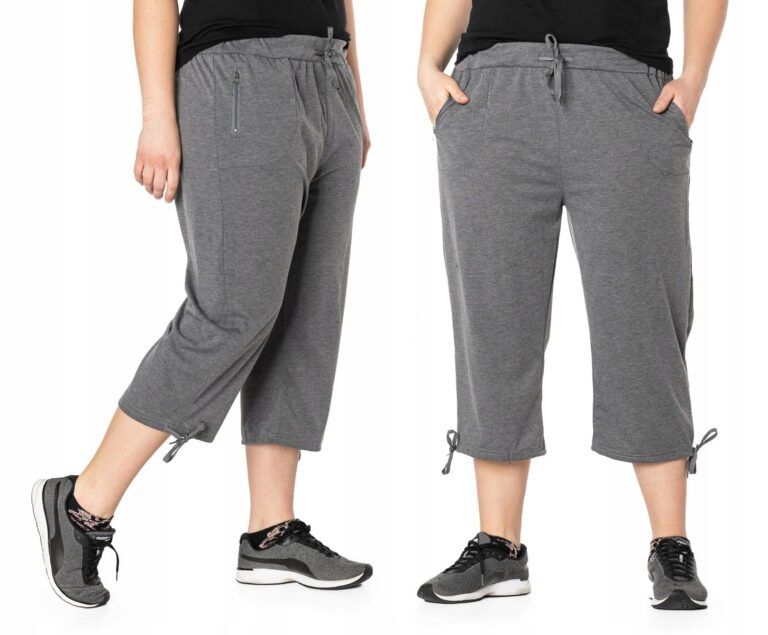 Duże Krótkie Spodenki Damskie Rybaczki 86022-1 7XL