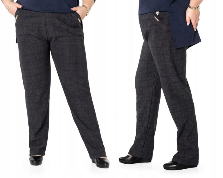 Duże Eleganckie Spodnie Damskie Z305-1 roz 7XL/8XL