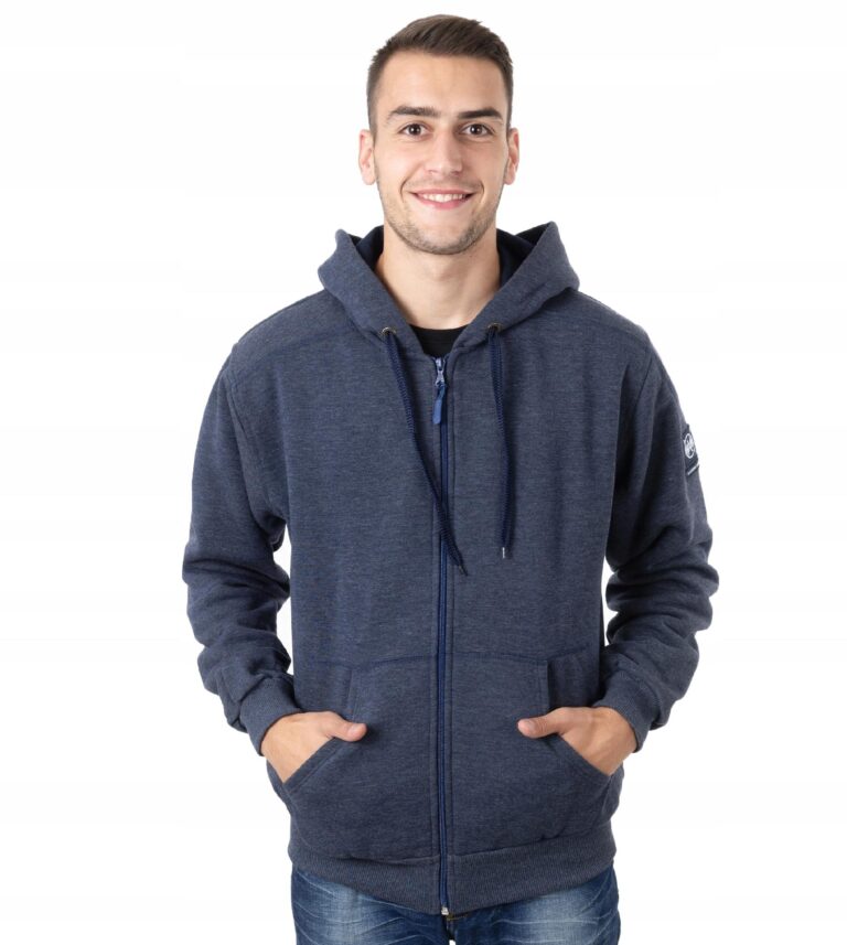 Bluza Męska Rozsuwana z Kapturem Angeles 3XL jeans