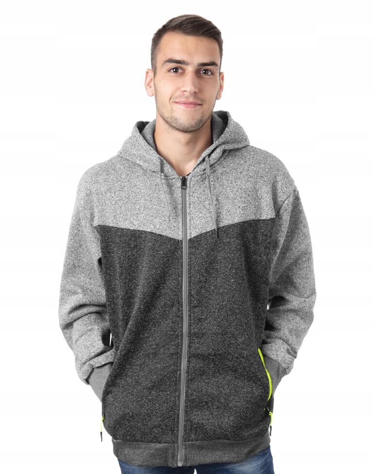 Bluza Męska Rozsuwana Zamek z Kapturem 2189-03 XXL