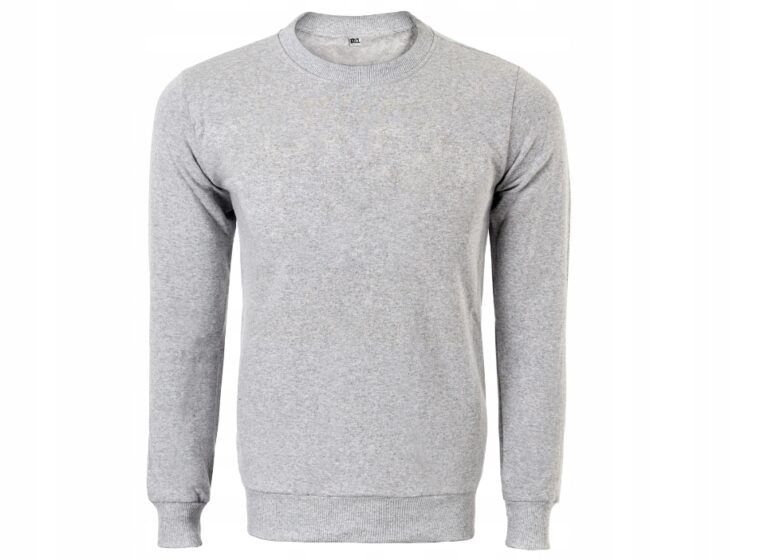 Duża Bluza Męska Bawełniana Bluzy 2195 7XL melanż