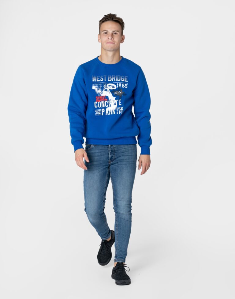 Sportowa Bluza Męska Bawełniana Dresowa D819-1 3XL
