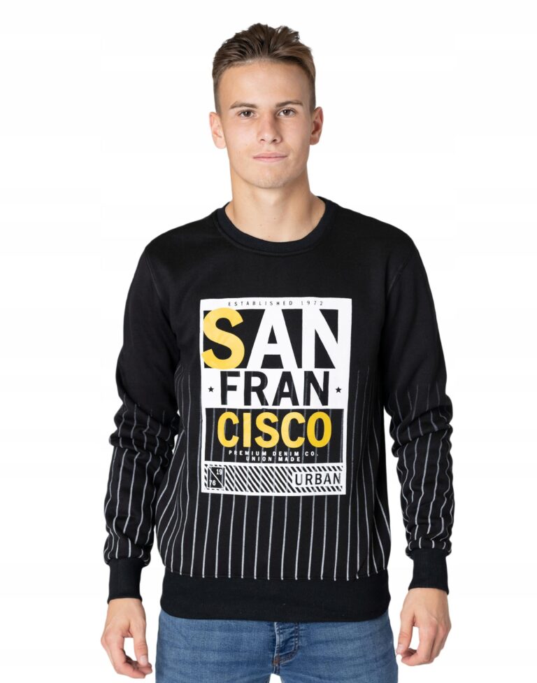 Sportowa Bluza Męska Bawełniana Dresowa 6887-3 XL