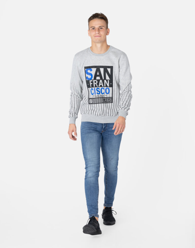 Sportowa Bluza Męska Bawełniana Dresowa 6887-1 XL