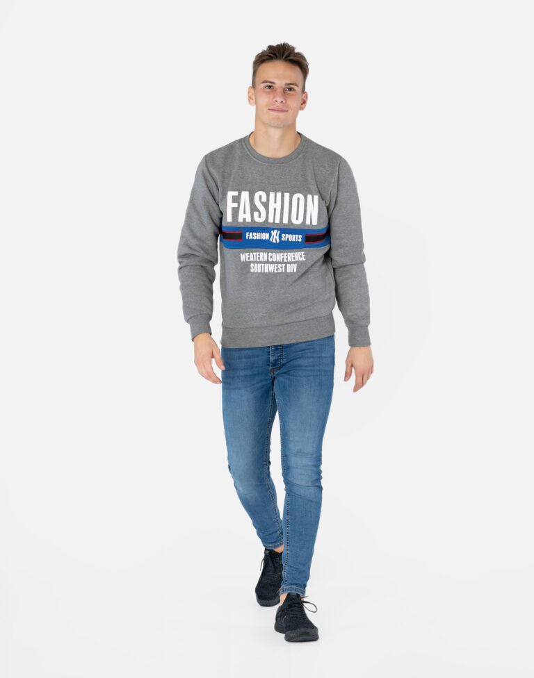 Sportowa Bluza Męska Bawełniana Dresowa D818-3 r L