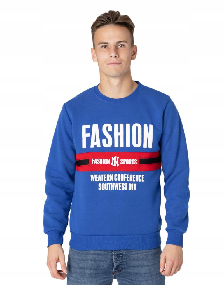 Sportowa Bluza Męska Bawełniana Dresowa D818-2 3XL