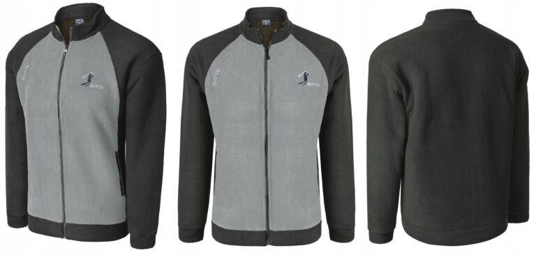 Polar Term Ciepła Bluza Polarowa Męska PM01-15 XXL
