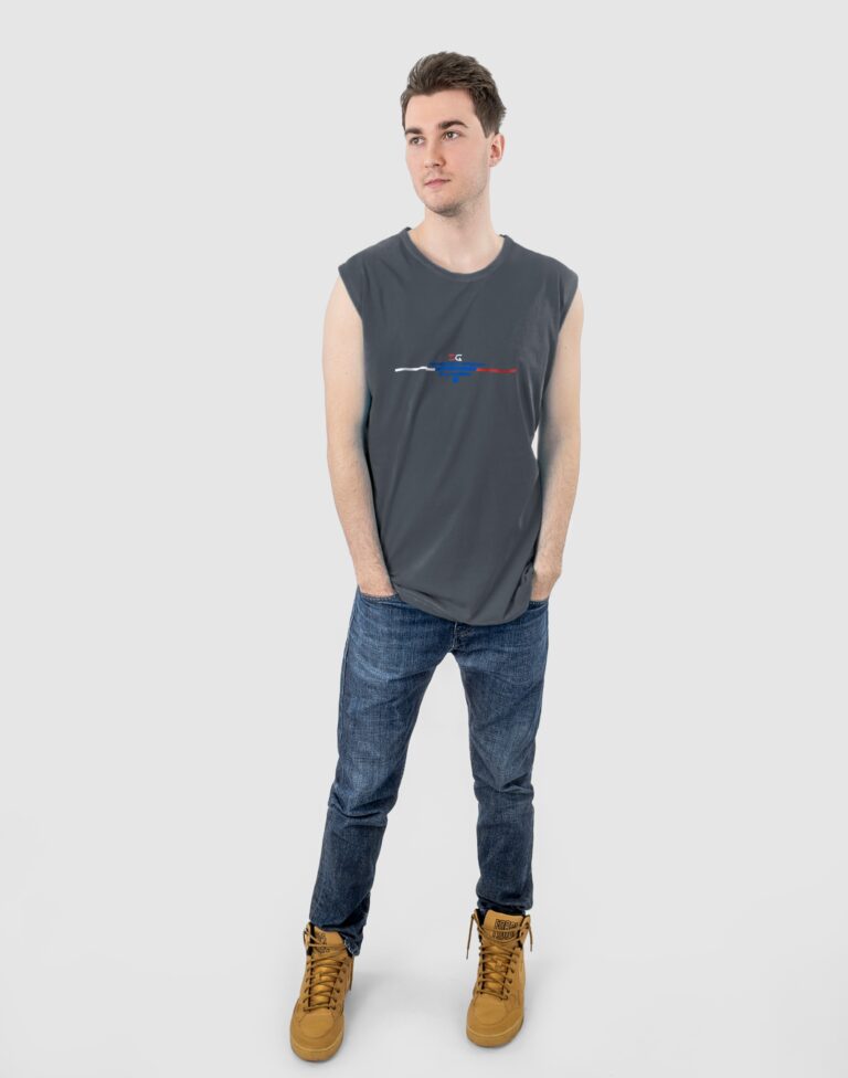 Duża Koszulka Męska Bez Rękawów TankTop KR03-2 4XL
