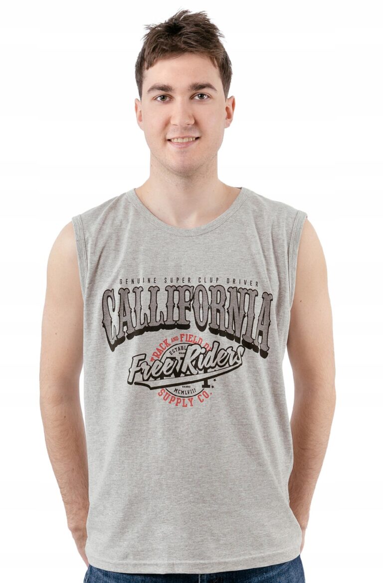 Koszulka Męska Bez Rękawów Tank Top 858-9 r XXL
