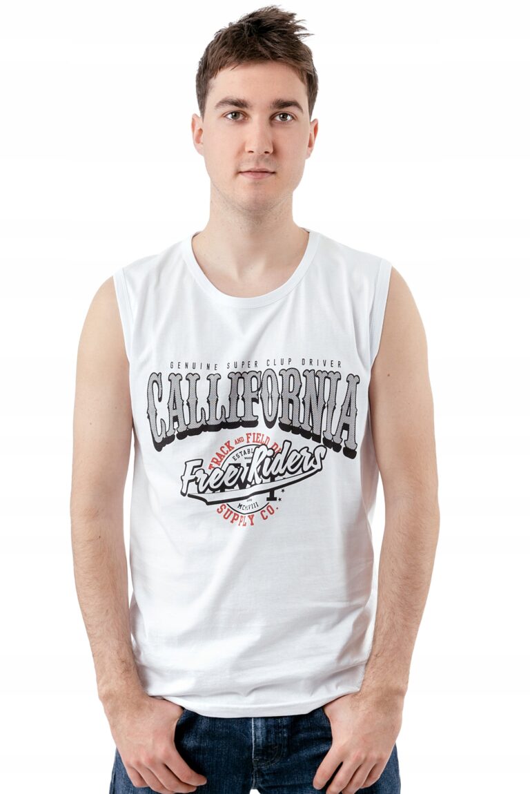 Koszulka Męska Bez Rękawów Tank Top 858-1 r XXL