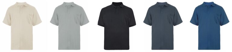 Duża Koszulka Polo Męska Polówka 022 6XL popiel