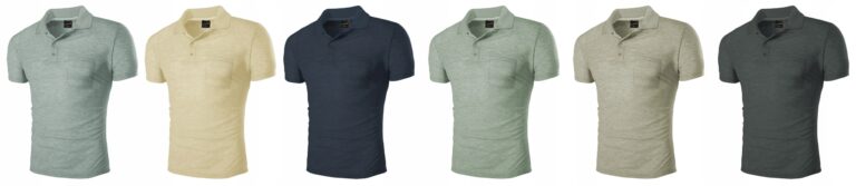 Duża Koszulka Polo Shirt Męska Polówka 021-01 6XL