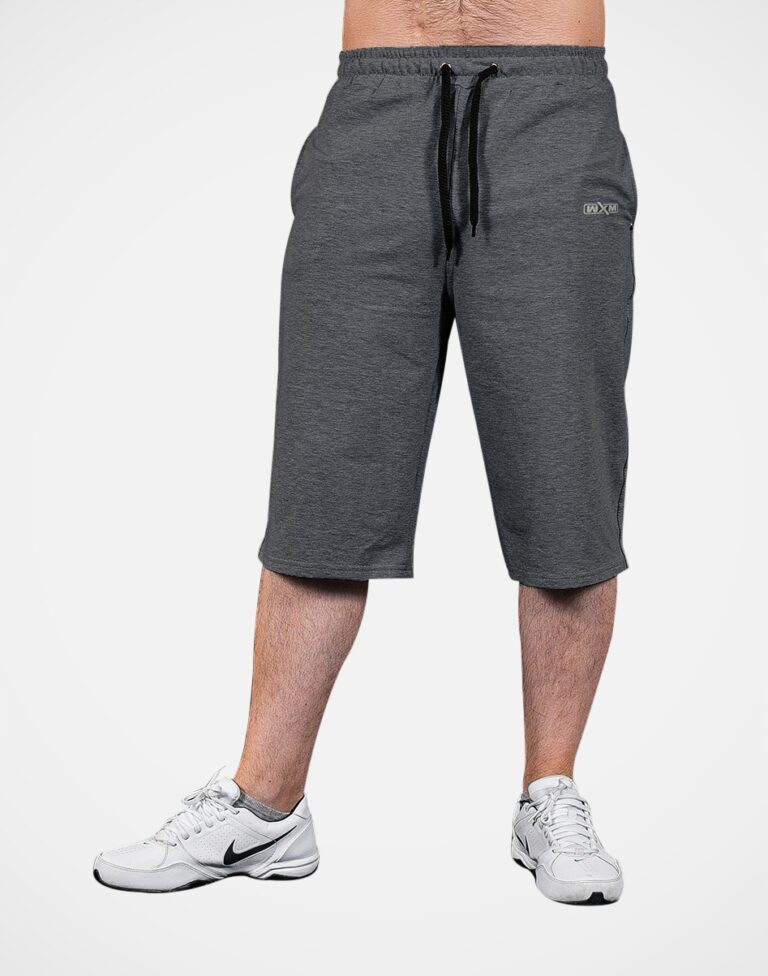 Krótkie Spodenki Dresowe Męskie WXM 3/4 S antracyt