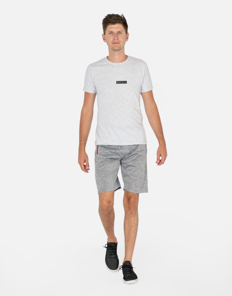 Krótkie Spodenki Dresowe Sportowe Męskie 66054-3 M