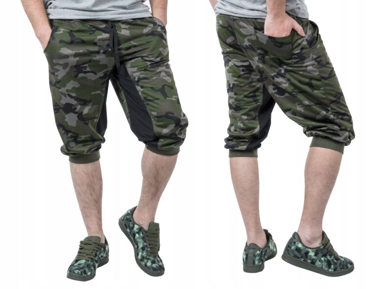 Krótkie Spodenki Moro Męskie 67 XL Zielone+Zielony