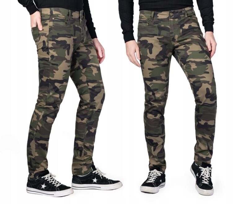 Spodnie Męskie Rurki Moro Bawełniane 4805 r 88 cm