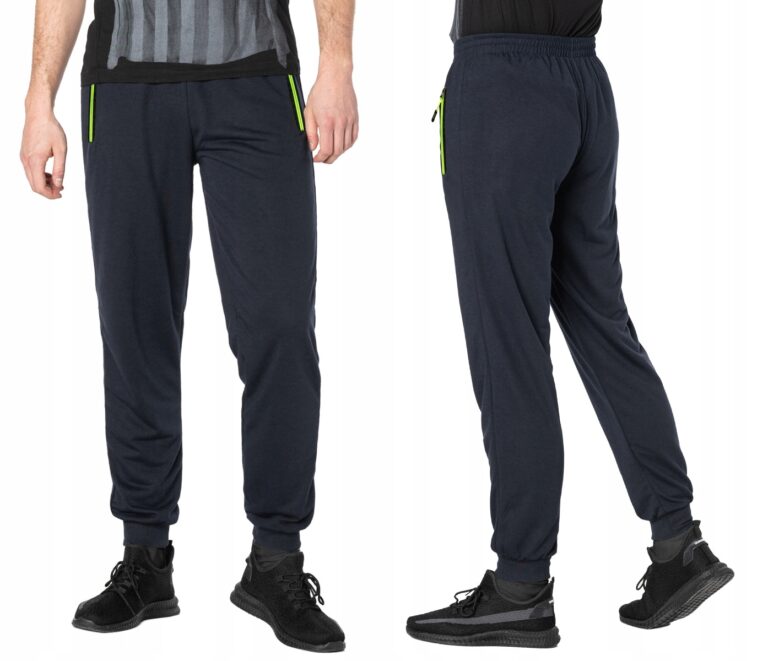 Spodnie Dresowe Męskie Dresy Sportowe 40132-02 r M