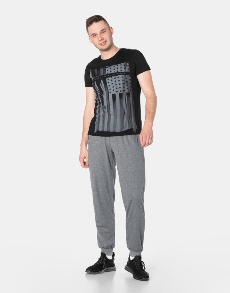 Spodnie Dresowe Męskie Dresy Sportowe 46246-1 XXL