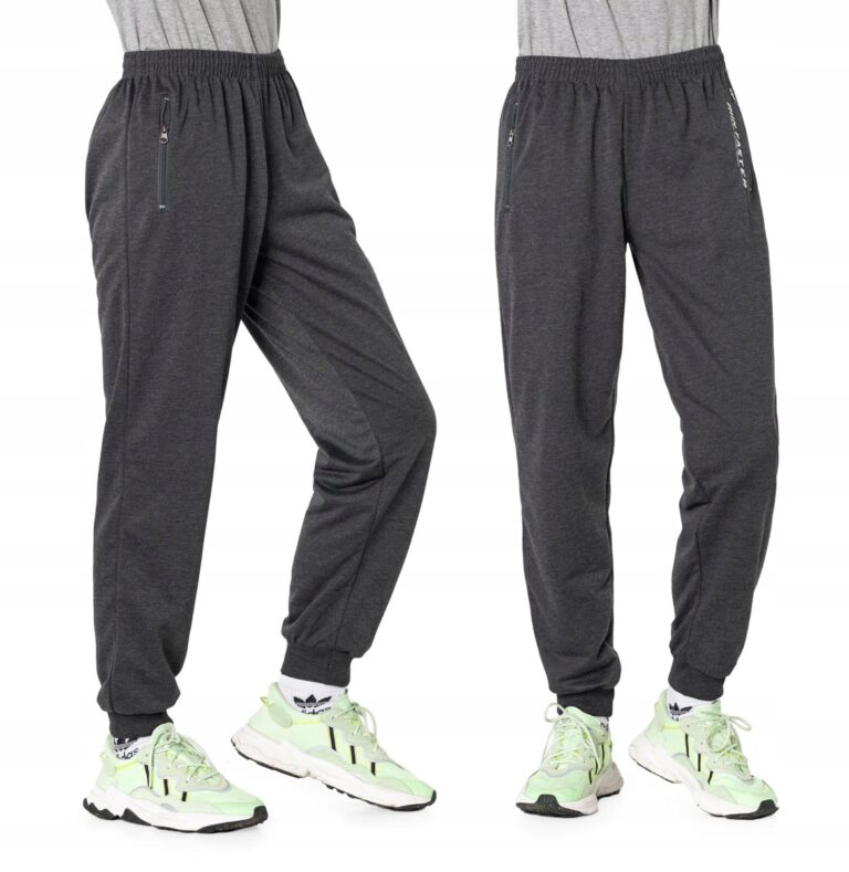 Spodnie Dresowe Męskie Dresy Sportowe 46239-3 r M