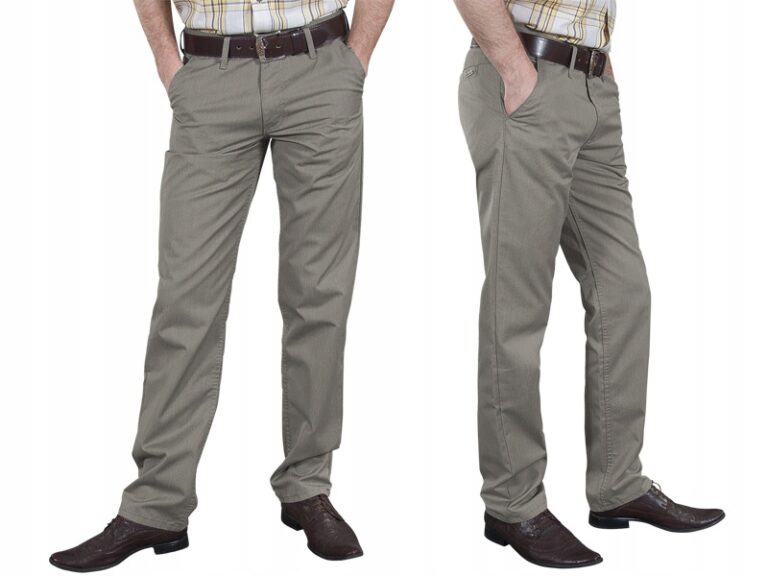 Eleganckie Spodnie Męskie Lato BRIDLE 78 cm szare