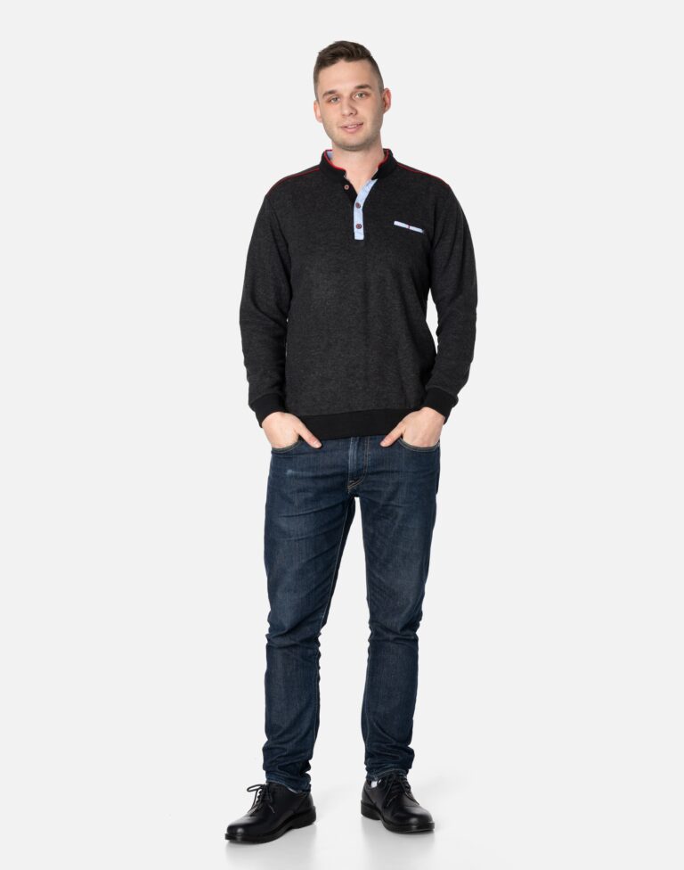 Cienki Sweterek Męski Rozpinany Bluza 8665-06 XXL