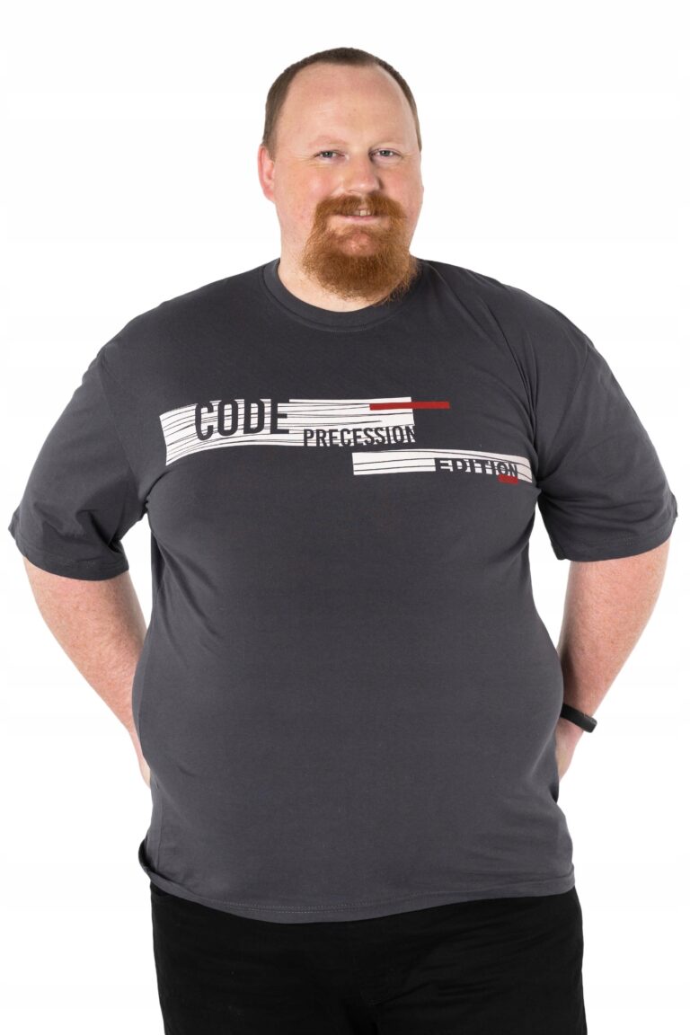 Duży Podkoszulek Koszulka T-shirt Męski 2861-6 4XL