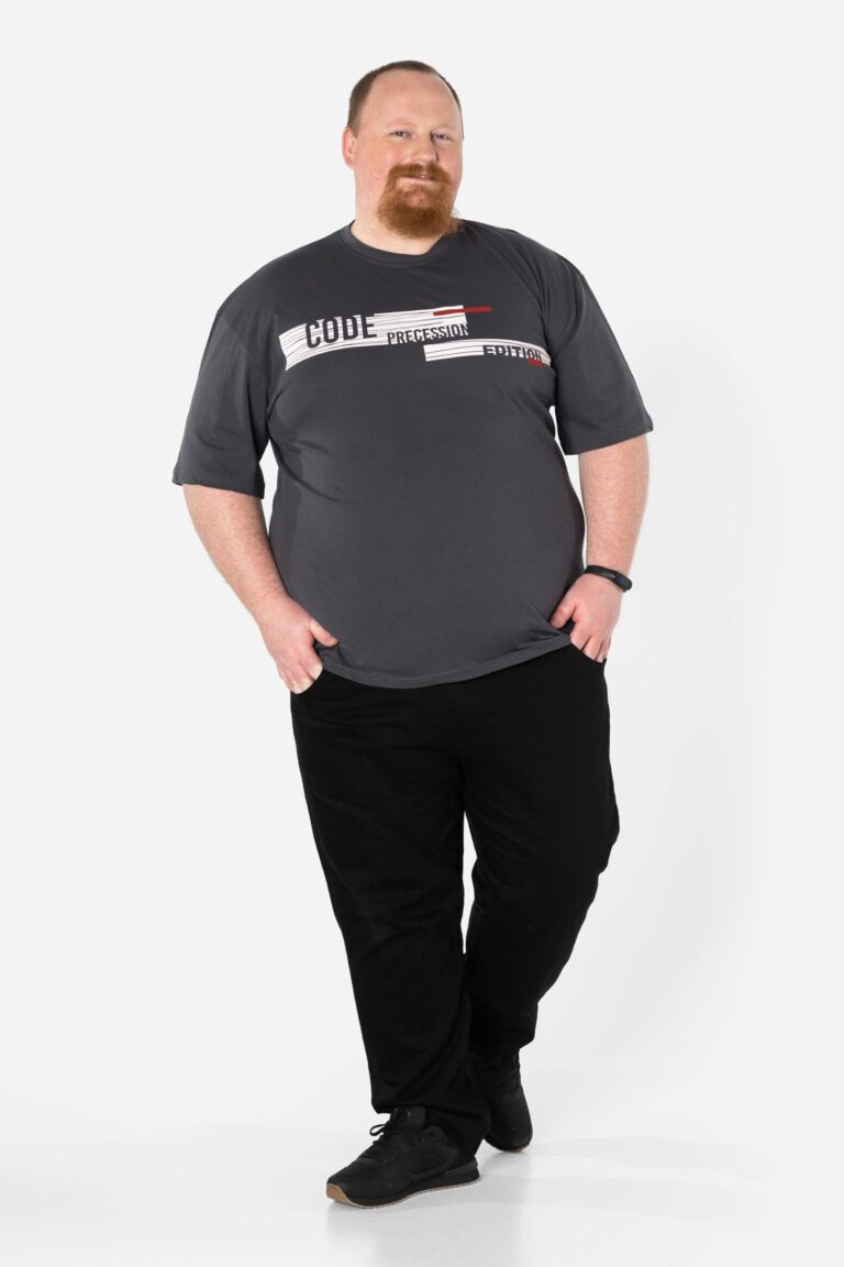 Duży Podkoszulek Koszulka T-shirt Męski 2861-6 4XL