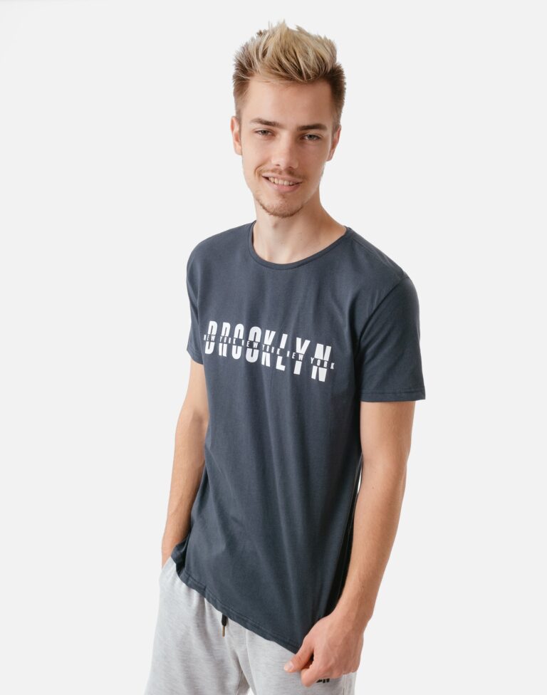 Koszulka Podkoszulek Męski T-shirt Top KM10-04 r M