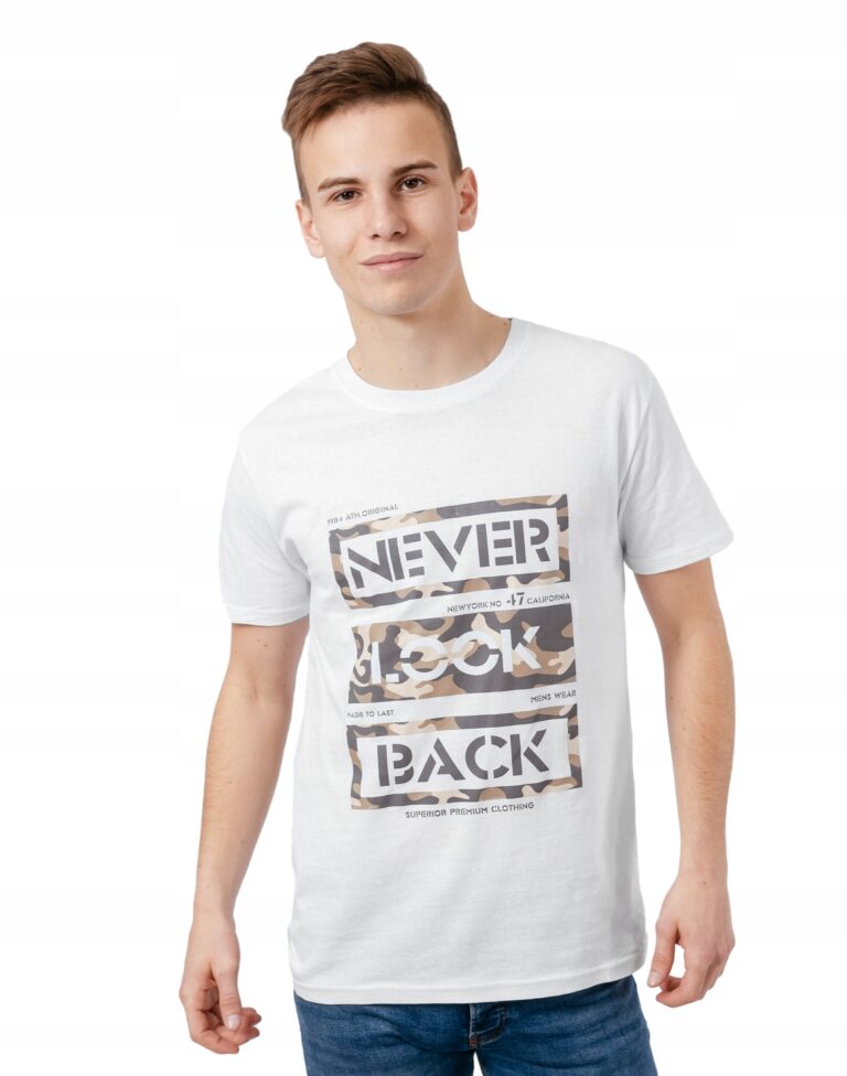 Koszulka Podkoszulek Tshirt Męski Shirt KM18-2 r L