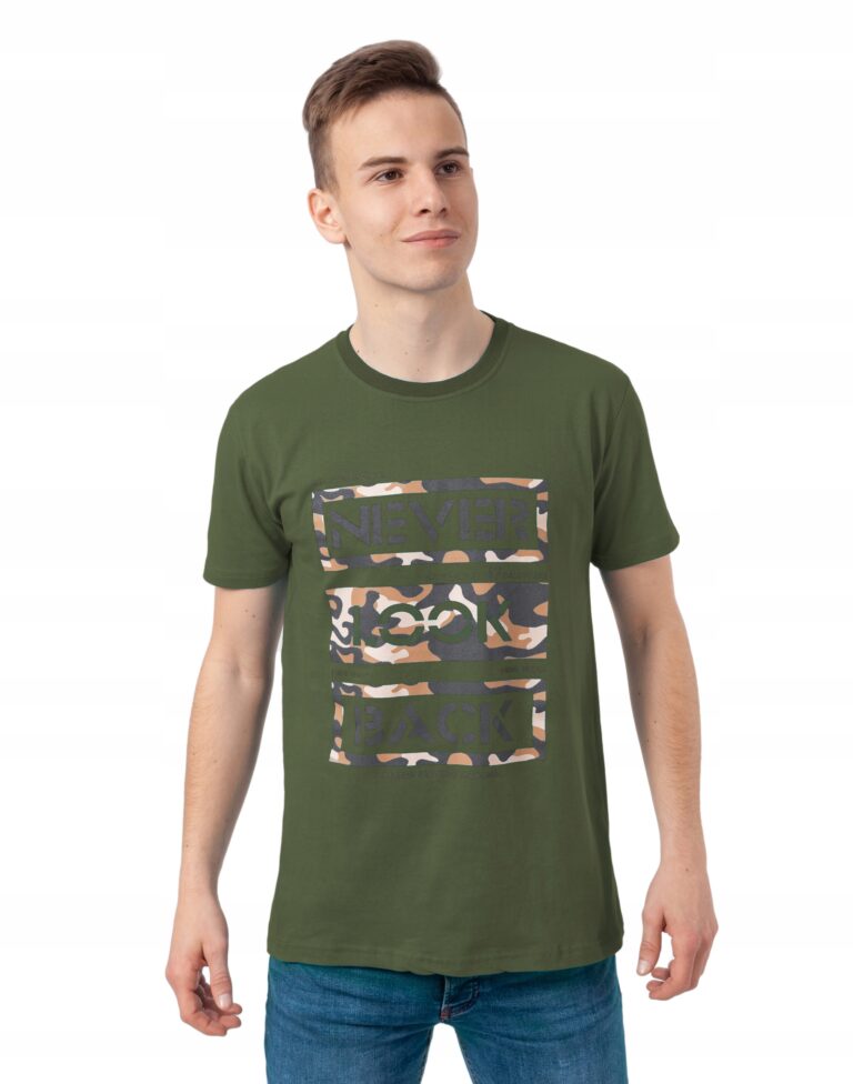 Koszulka Podkoszulek Tshirt Męski Top KM18-10 r M