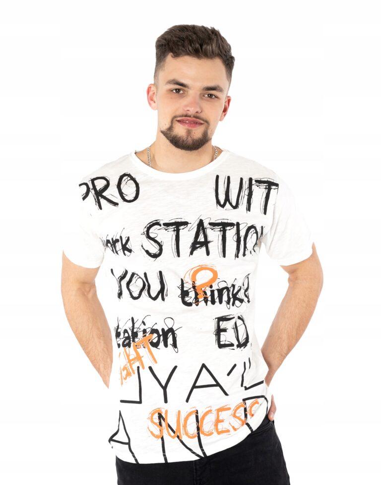 Koszulka Podkoszulek Tshirt Męski Shirt KM24-1 r M